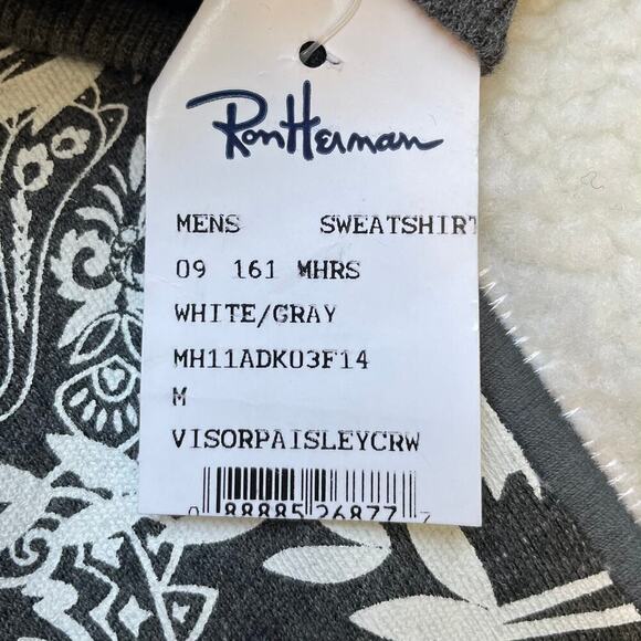 NWT Mostly Heard Rarely Seen 2015 Paisley Crew Sweatshirt Medium - Picture 10 of 10